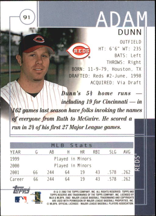 2002 Topps Reserve Baseball - Picture 57 of 87