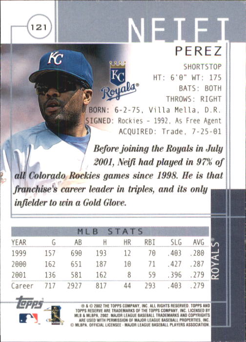 2002 Topps Reserve Baseball - Picture 79 of 87