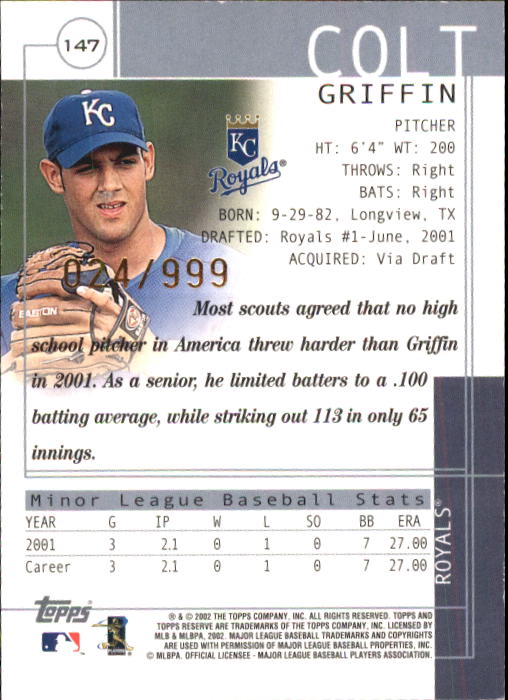 2002 Topps Reserve Baseball - Picture 81 of 87