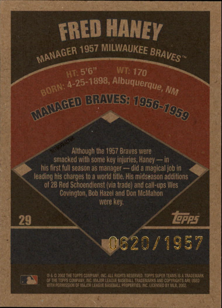  1957 Topps # 117 Joe Adcock Milwaukee Braves (Baseball Card) EX  Braves : Collectibles & Fine Art