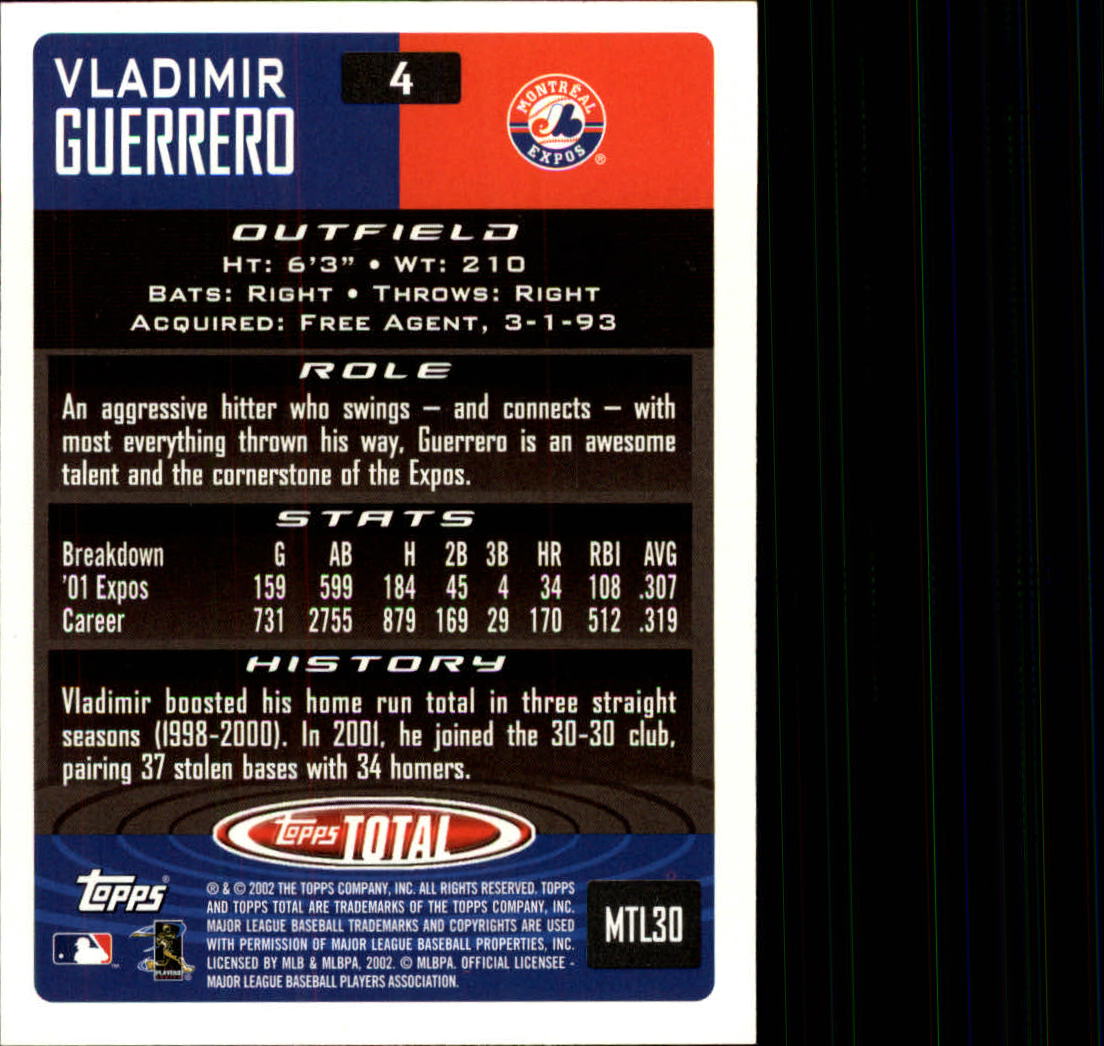 2002 Topps Total Baseball Part 1 - Picture 5 of 468