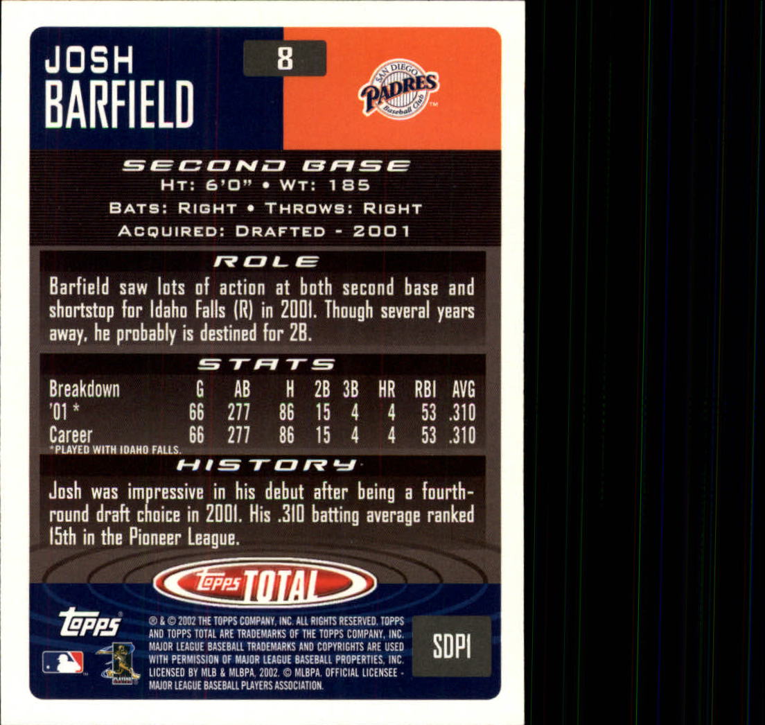 2002 Topps Total Baseball Part 1 - Picture 7 of 468