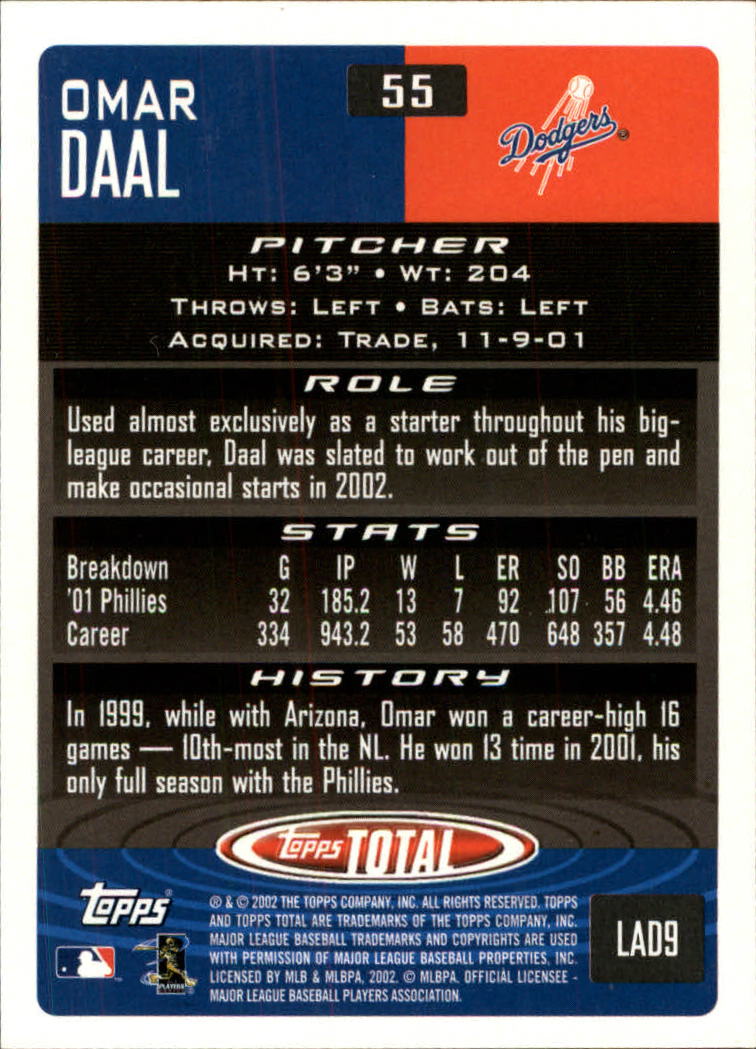 2002 Topps Total Baseball Part 1 - Picture 25 of 468