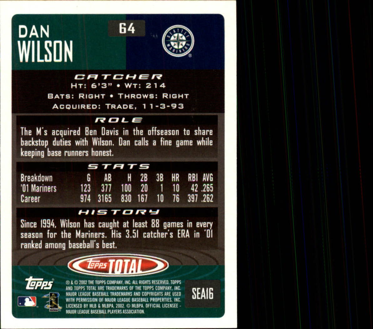 2002 Topps Total Baseball Part 1 - Picture 37 of 468