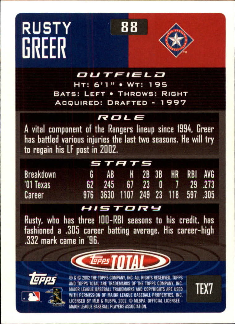 2002 Topps Total Baseball Part 1 - Picture 51 of 468
