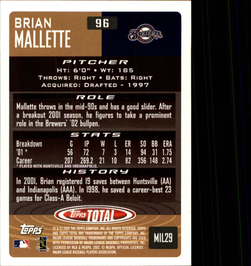 2002 Topps Total Baseball Part 1 - Picture 57 of 468