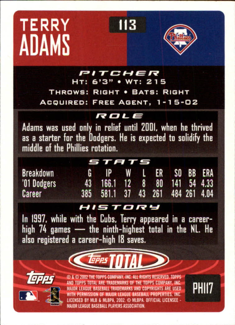 2002 Topps Total Baseball Part 1 - Picture 71 of 468