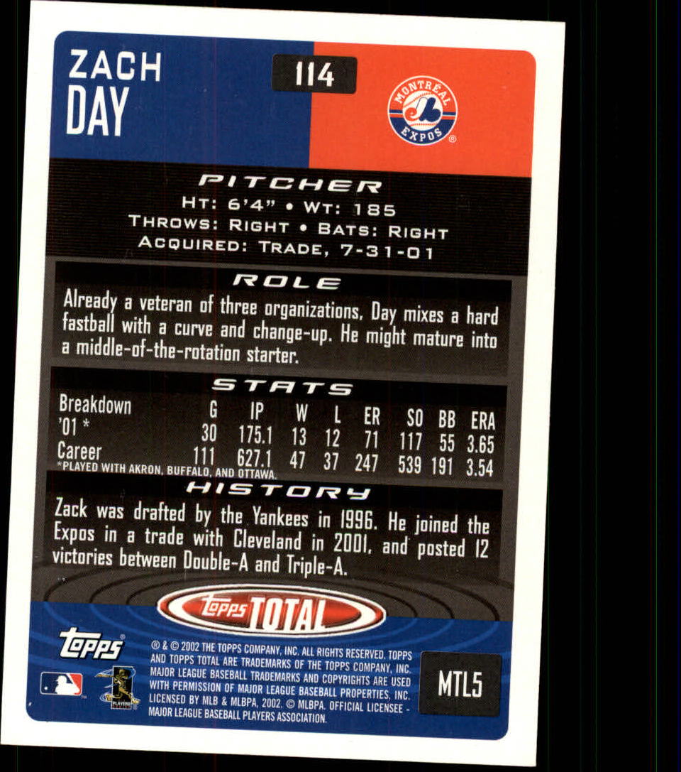 2002 Topps Total Baseball Part 1 - Picture 73 of 468