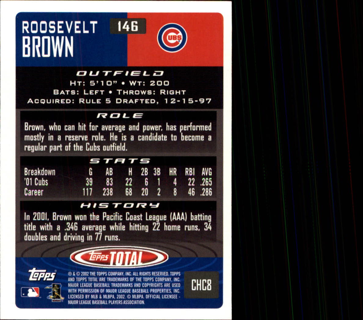 2002 Topps Total Baseball Part 1 - Picture 101 of 468