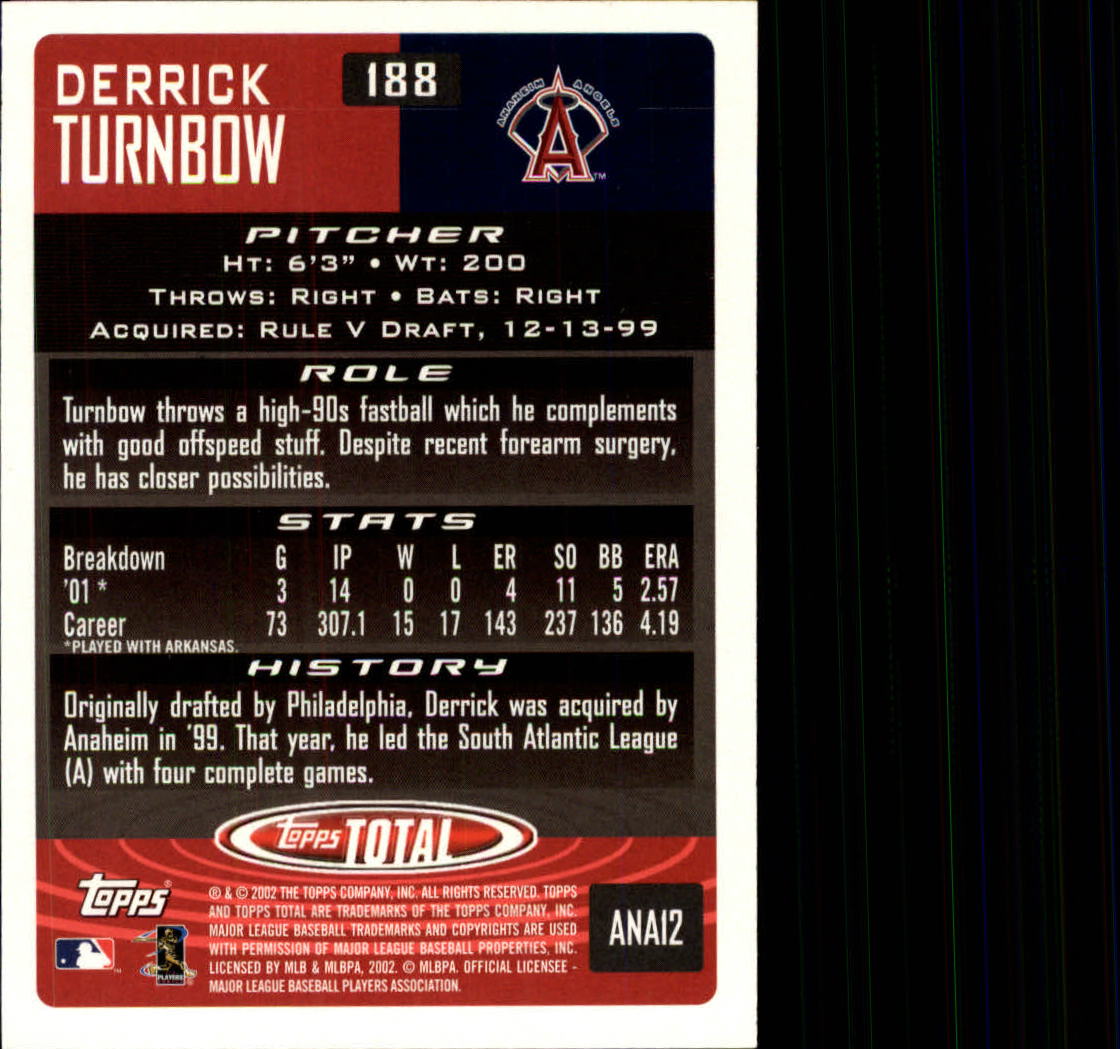 2002 Topps Total Baseball Part 1 - Picture 117 of 468