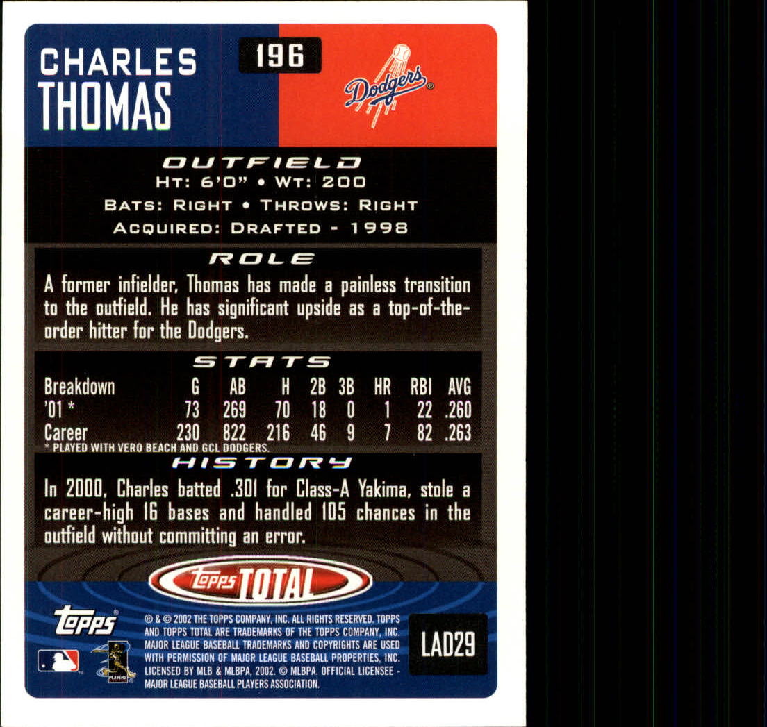 2002 Topps Total Baseball Part 1 - Picture 119 of 468