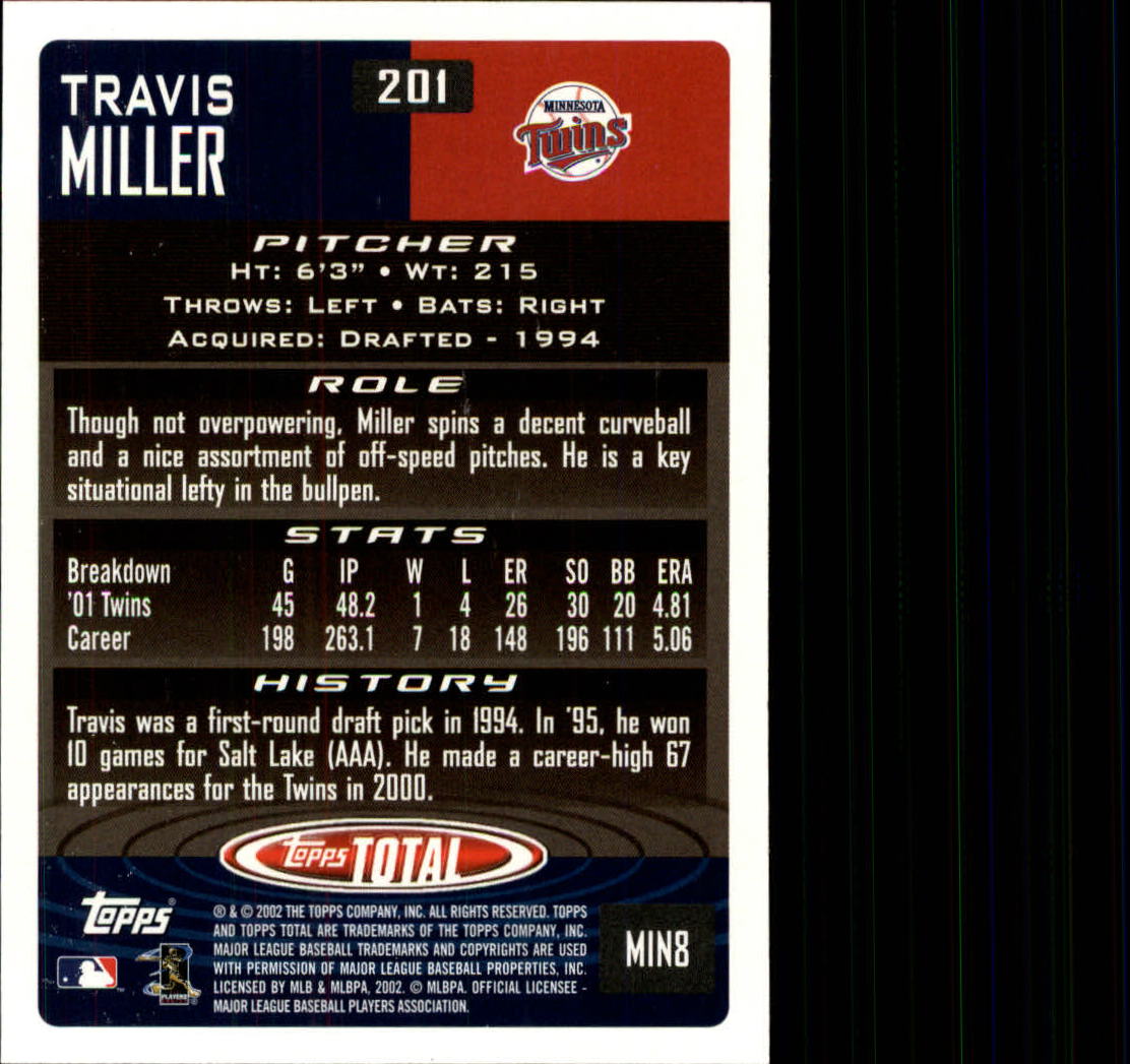 2002 Topps Total Baseball Part 1 - Picture 123 of 468