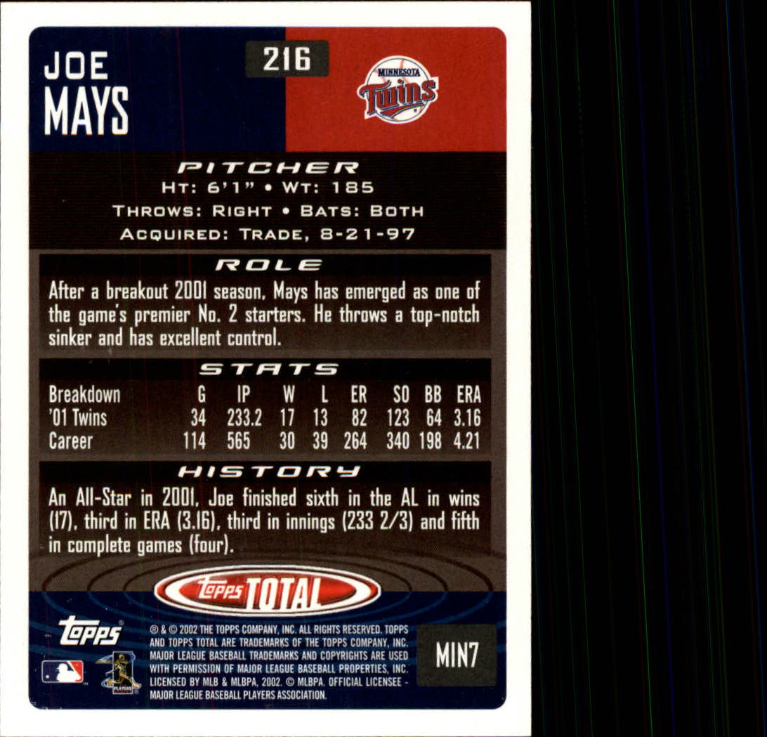2002 Topps Total Baseball Part 1 - Picture 127 of 468