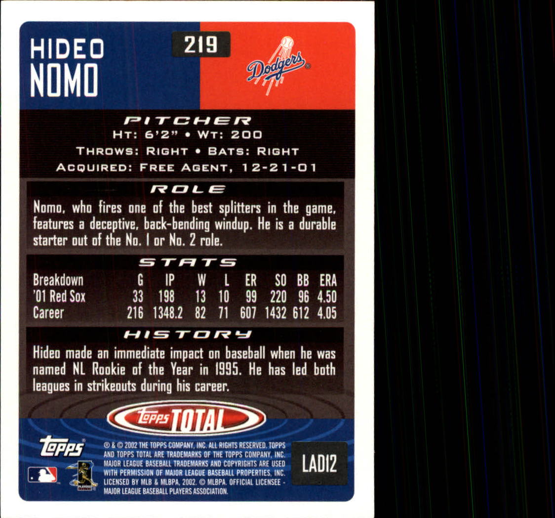 2002 Topps Total Baseball Part 1 - Picture 129 of 468