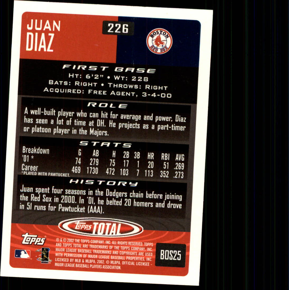 2002 Topps Total Baseball Part 1 - Picture 131 of 468