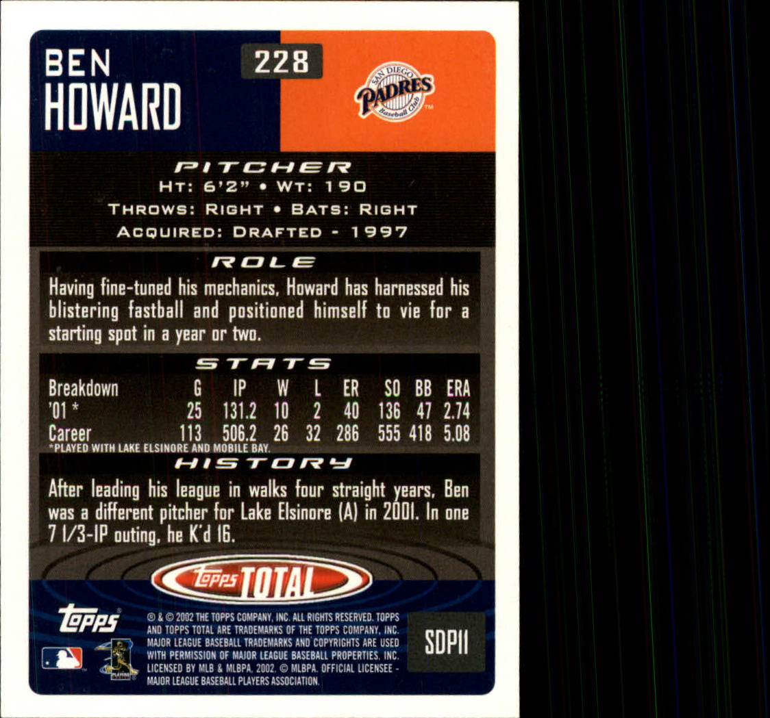 2002 Topps Total Baseball Part 1 - Picture 135 of 468