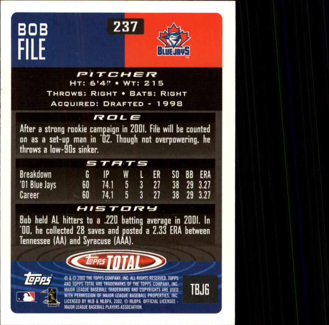 2002 Topps Total Baseball Part 1 - Picture 139 of 468