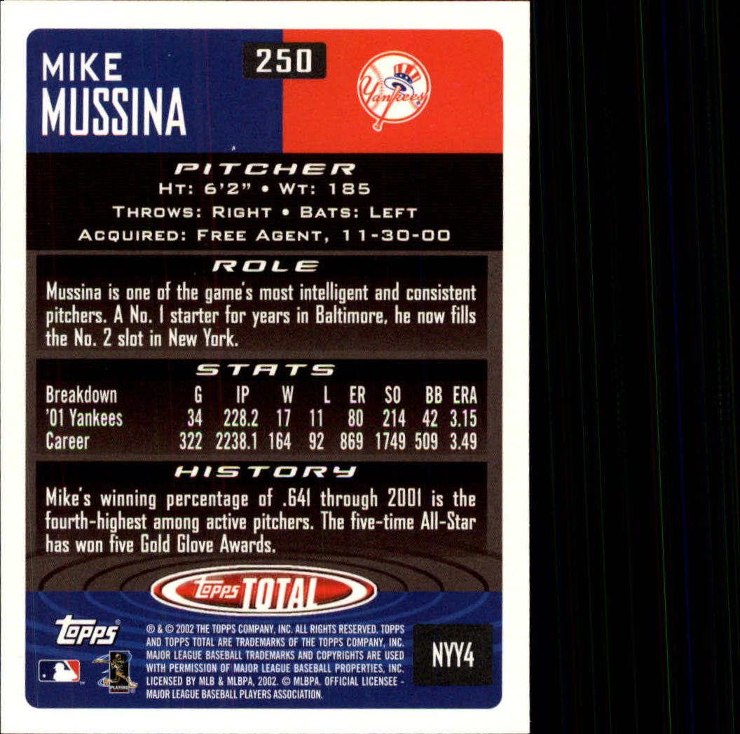 2002 Topps Total Baseball Part 1 - Picture 145 of 468