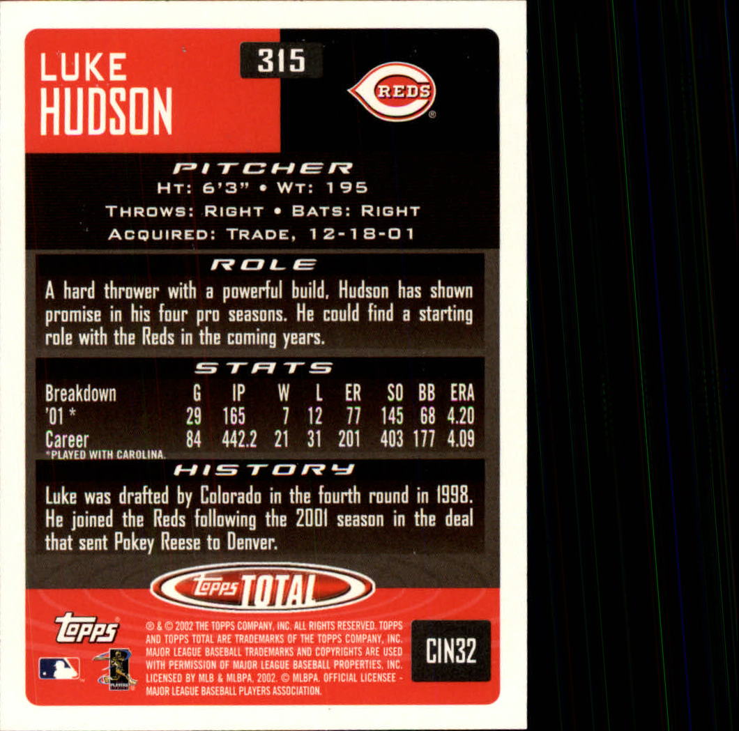 2002 Topps Total Baseball Part 1 - Picture 184 of 468