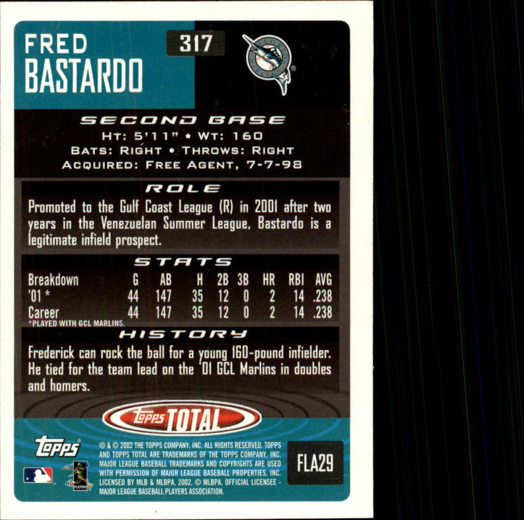 2002 Topps Total Baseball Part 1 - Picture 186 of 468