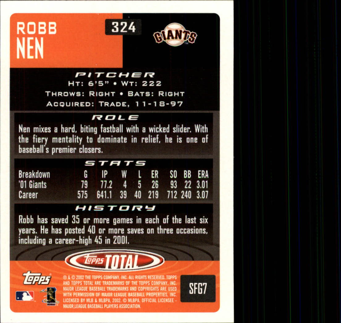 2002 Topps Total Baseball Part 1 - Picture 190 of 468