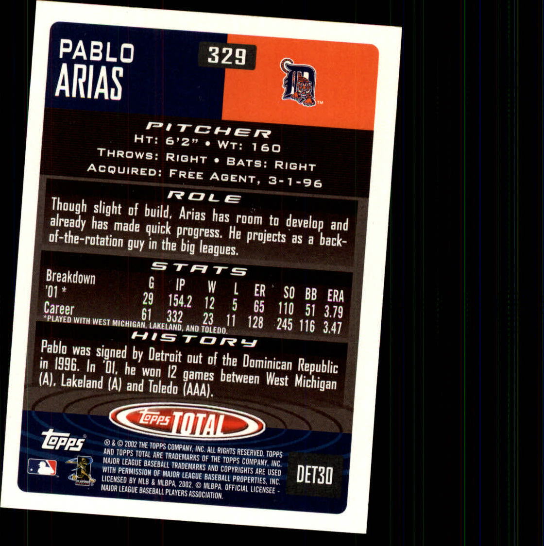 2002 Topps Total Baseball Part 1 - Picture 198 of 468