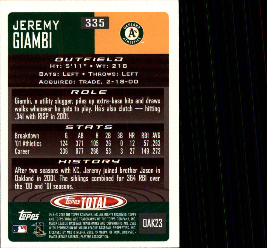 2002 Topps Total Baseball Part 1 - Picture 202 of 468