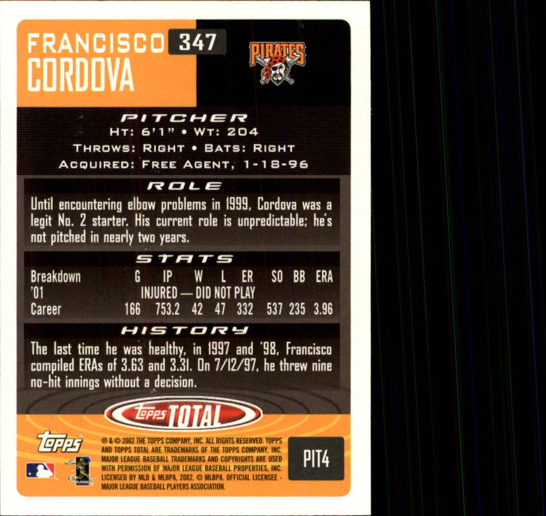 2002 Topps Total Baseball Part 1 - Picture 210 of 468