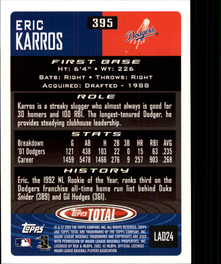 2002 Topps Total Baseball Part 1 - Picture 246 of 468