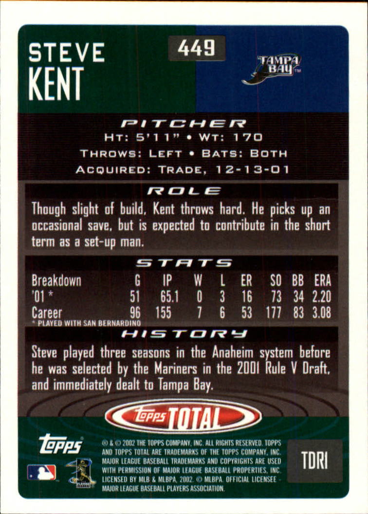 2002 Topps Total Baseball Part 1 - Picture 278 of 468
