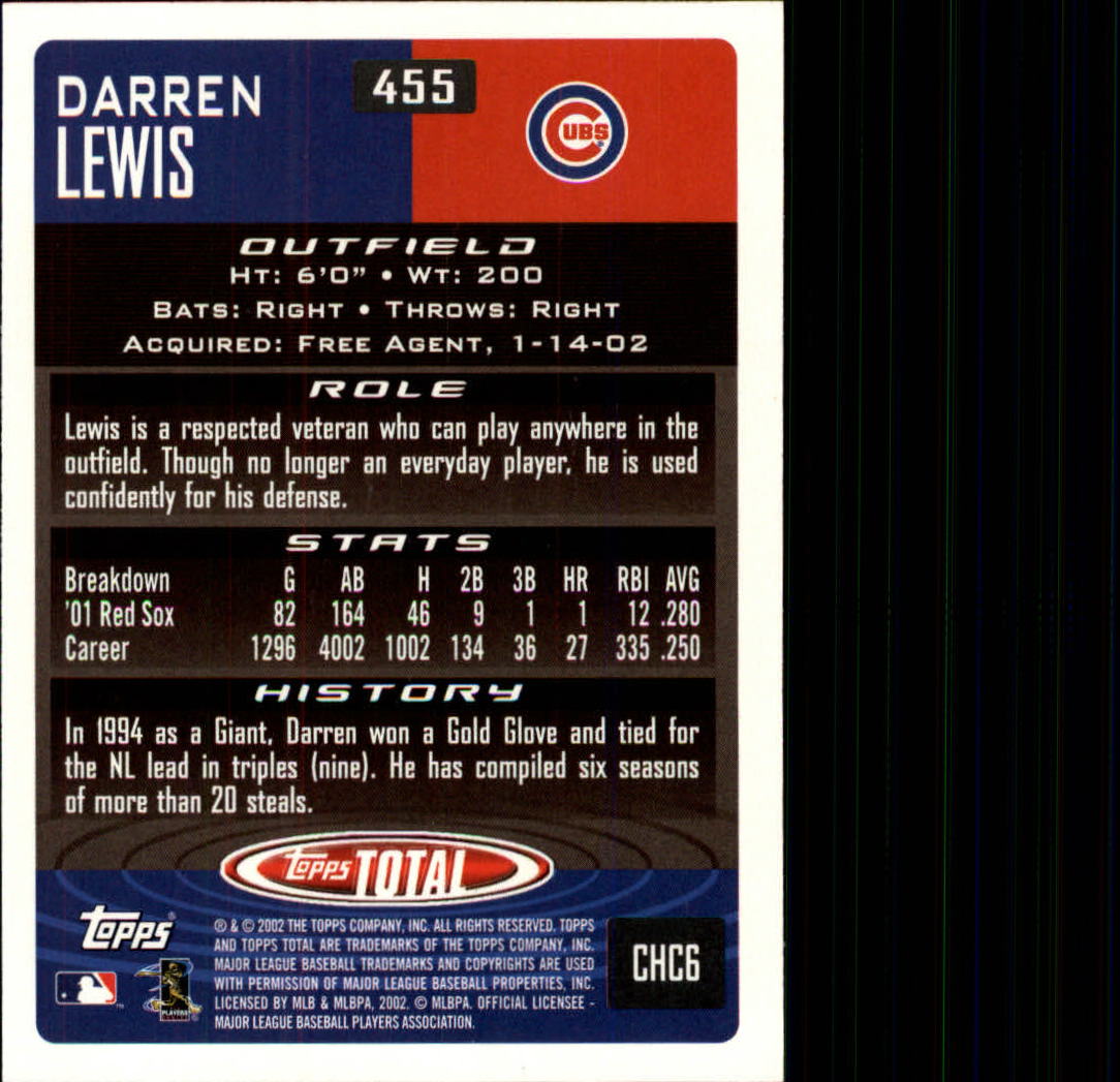 2002 Topps Total Baseball Part 1 - Picture 282 of 468