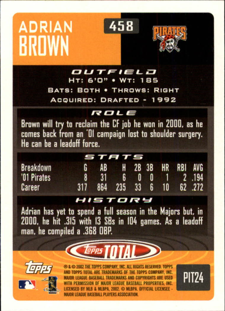 2002 Topps Total Baseball Part 1 - Picture 284 of 468