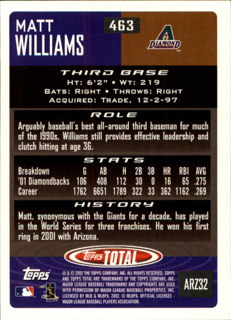 2002 Topps Total Baseball Part 1 - Picture 286 of 468