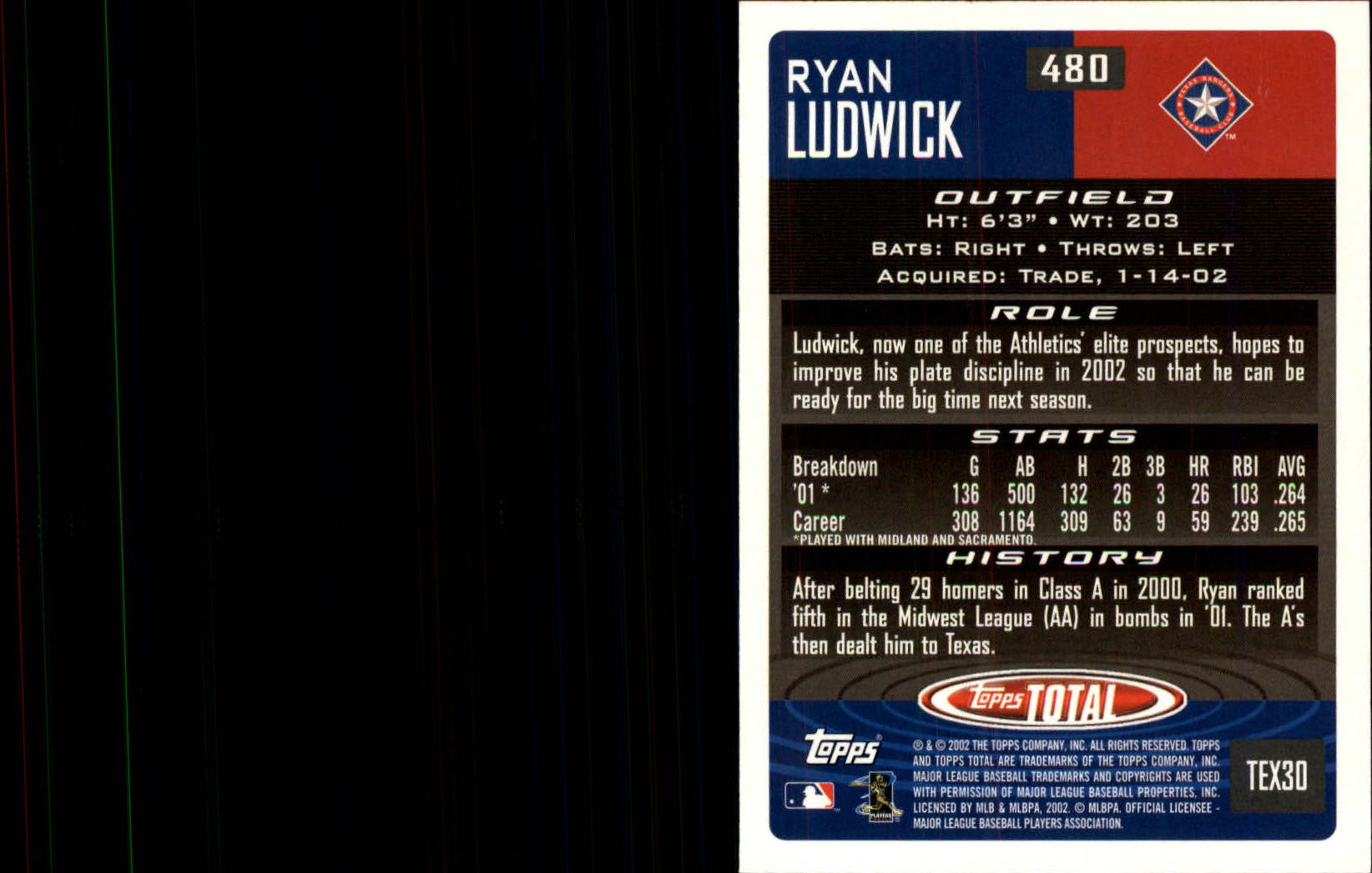 2002 Topps Total Baseball Part 1 - Picture 292 of 468