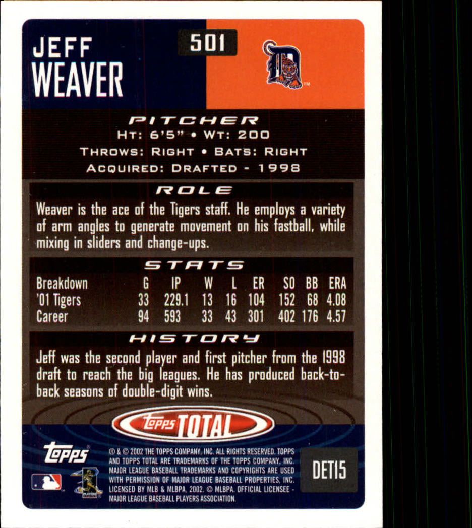2002 Topps Total Baseball Part 1 - Picture 302 of 468