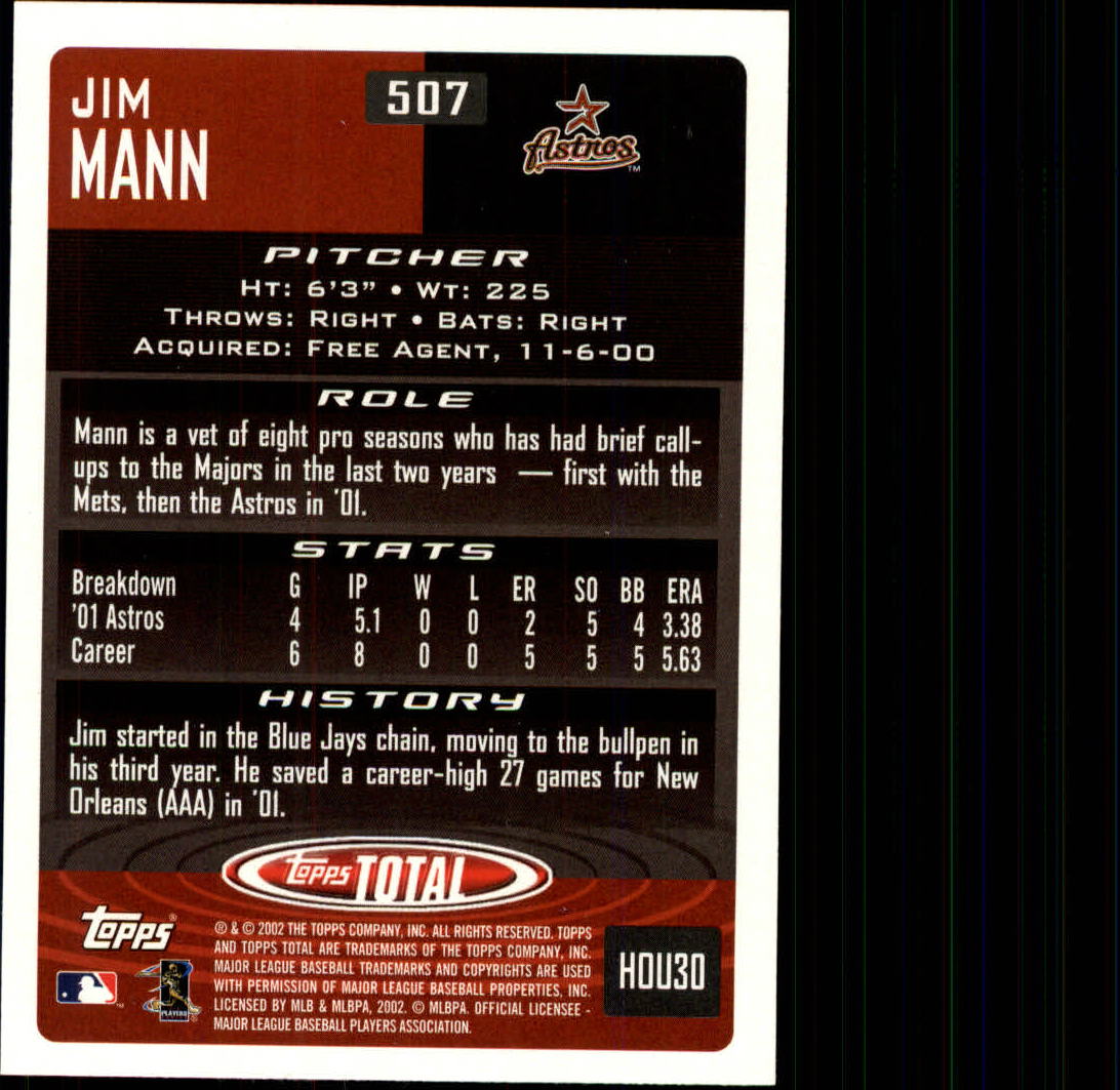2002 Topps Total Baseball Part 1 - Picture 306 of 468