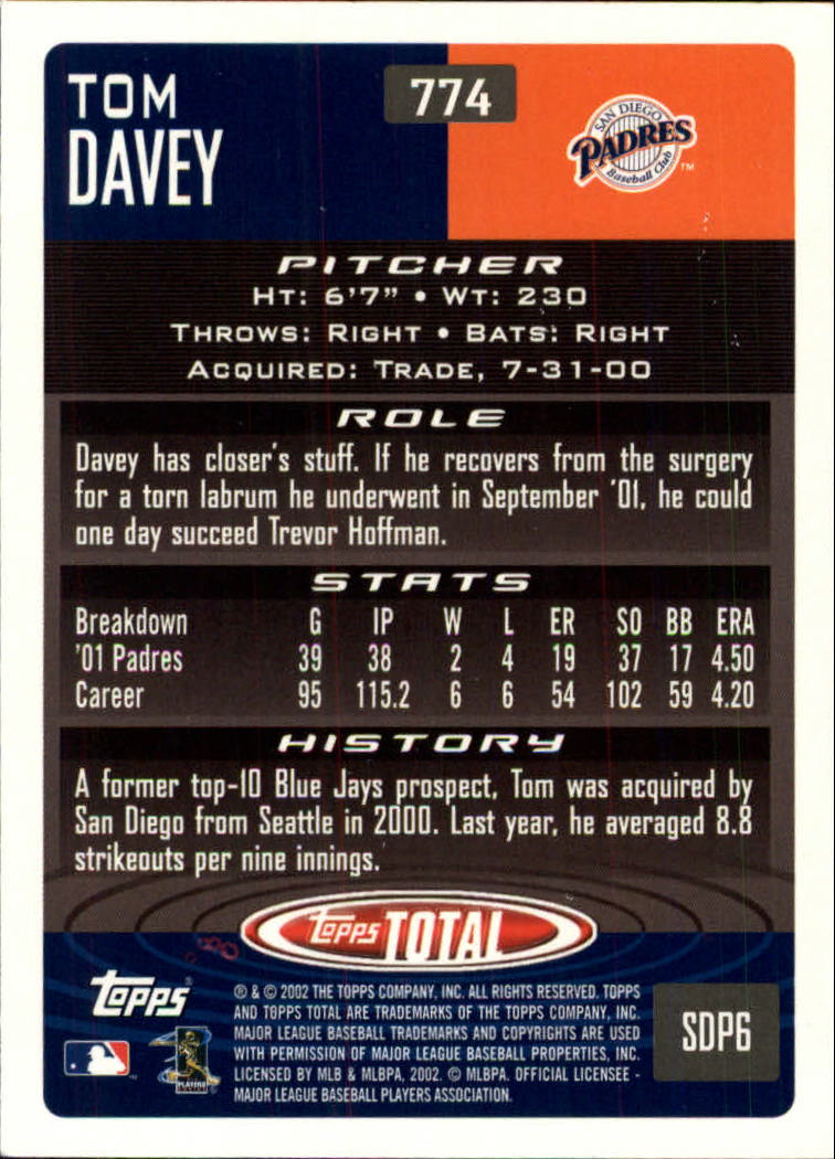 2002 Topps Total Baseball Part 1 - Picture 438 of 468