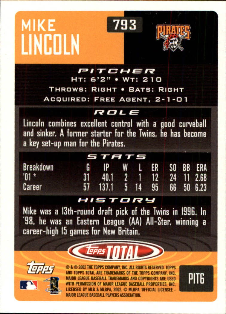 2002 Topps Total Baseball Part 1 - Picture 448 of 468