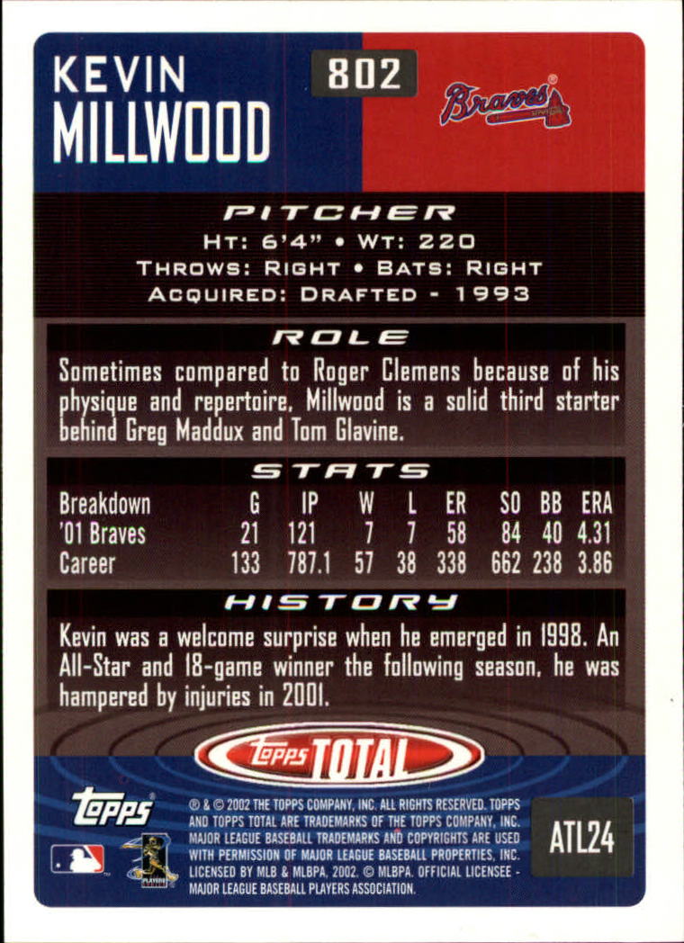 2002 Topps Total Baseball Part 1 - Picture 454 of 468