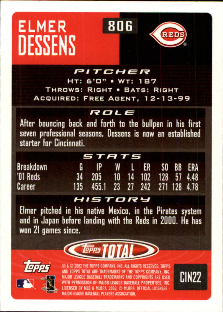 2002 Topps Total Baseball Part 1 - Picture 458 of 468