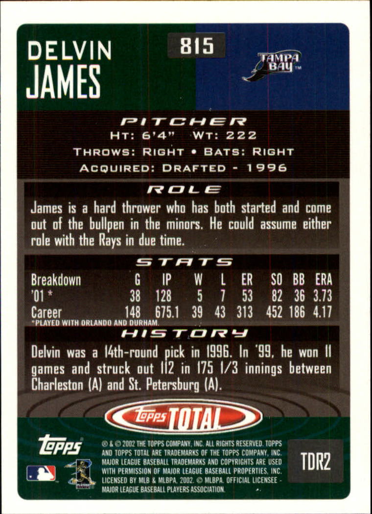2002 Topps Total Baseball Part 1 - Picture 462 of 468