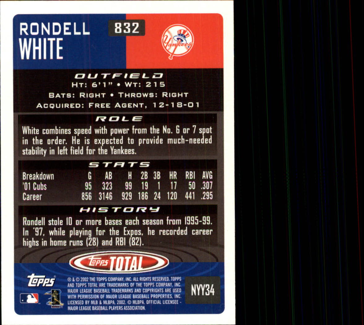 2002 Topps Total Baseball Part 1 - Picture 466 of 468