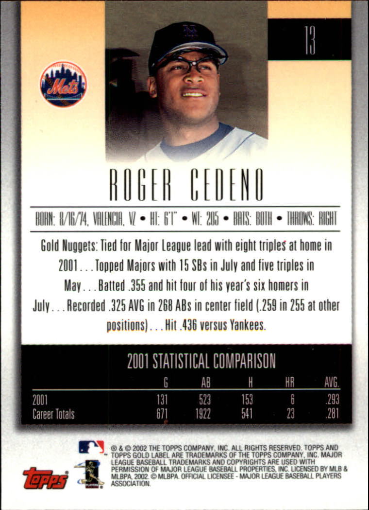 2002 Topps Gold Label Baseball - Picture 22 of 376