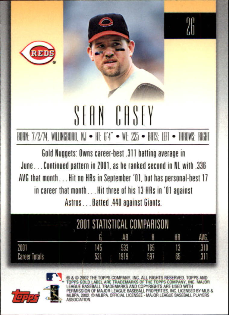 2002 Topps Gold Label Baseball - Picture 44 of 376
