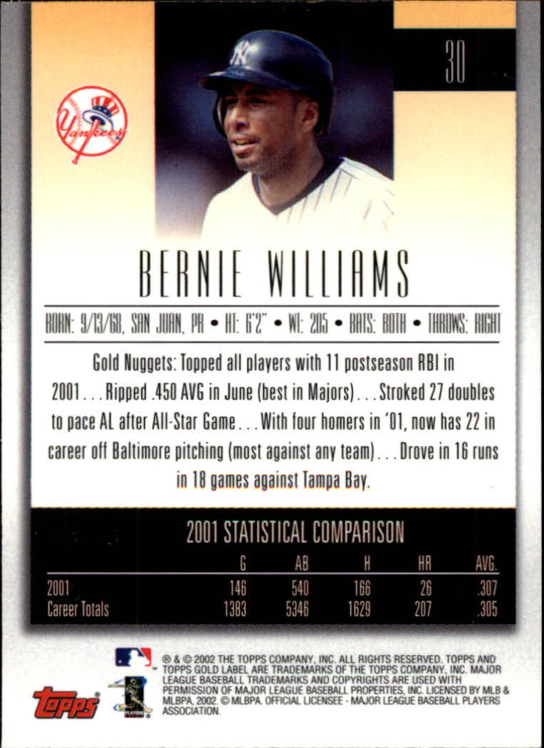 2002 Topps Gold Label Baseball - Picture 52 of 376