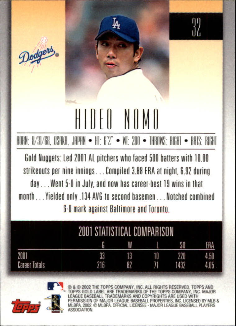 2002 Topps Gold Label Baseball - Picture 56 of 376