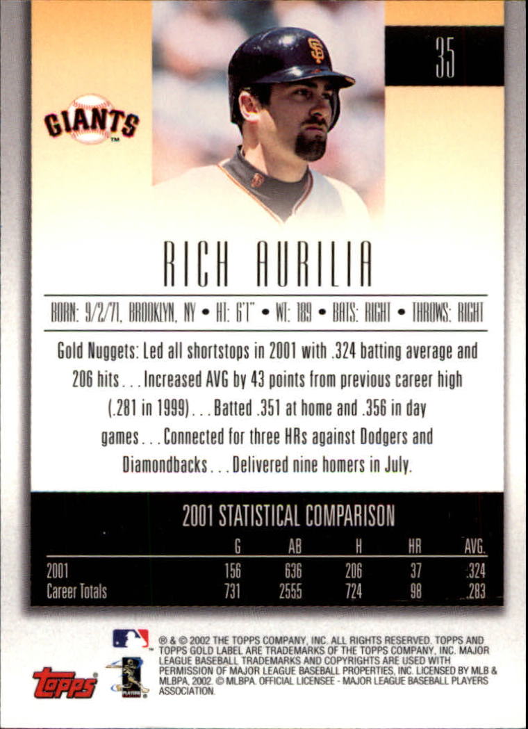 2002 Topps Gold Label Baseball - Picture 62 of 376