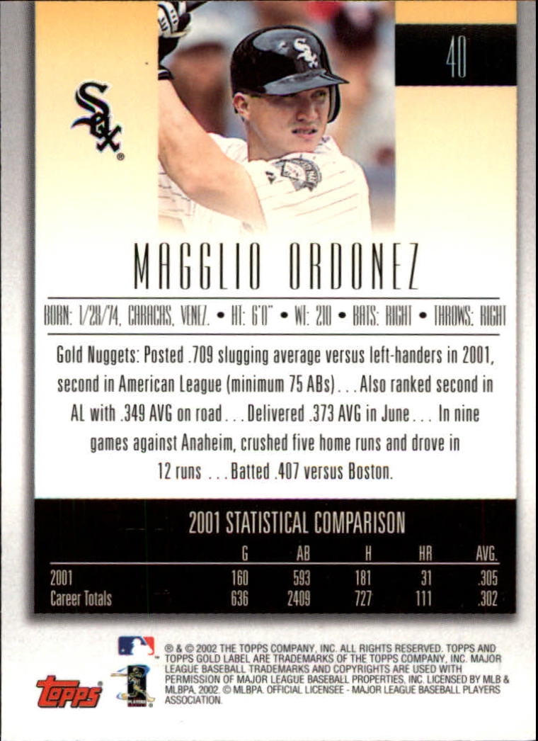 2002 Topps Gold Label Baseball - Picture 70 of 376