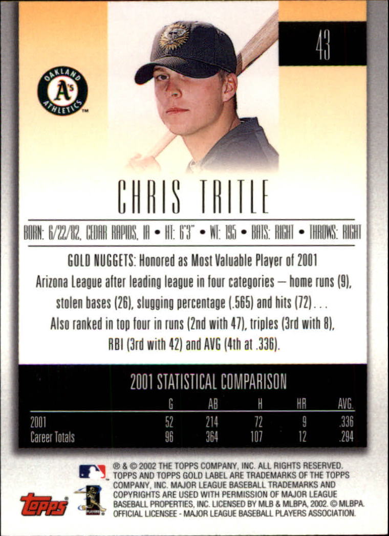 2002 Topps Gold Label Baseball - Picture 76 of 376