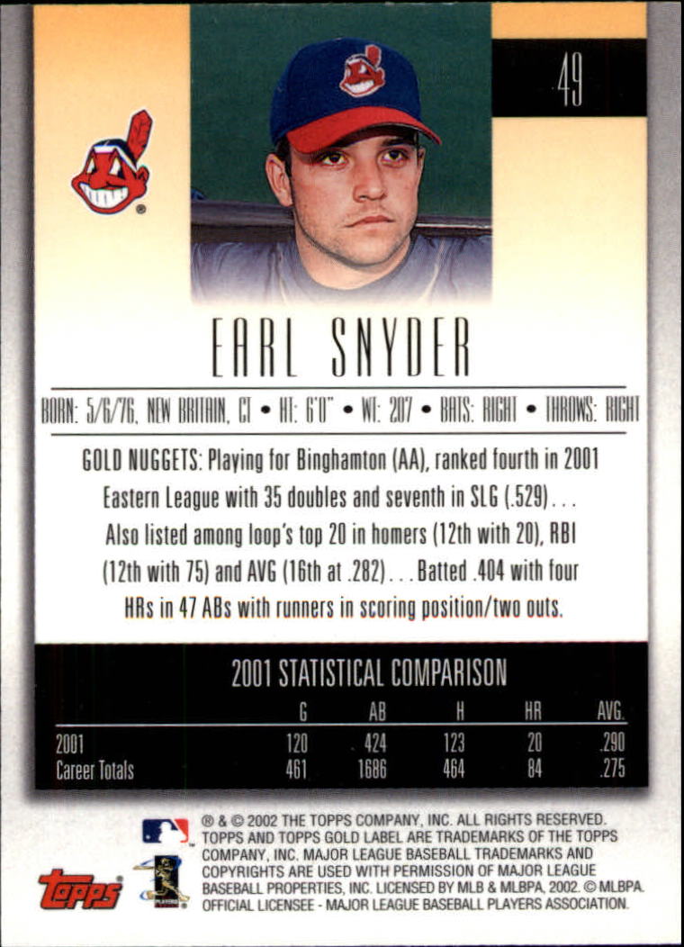 2002 Topps Gold Label Baseball - Picture 88 of 376